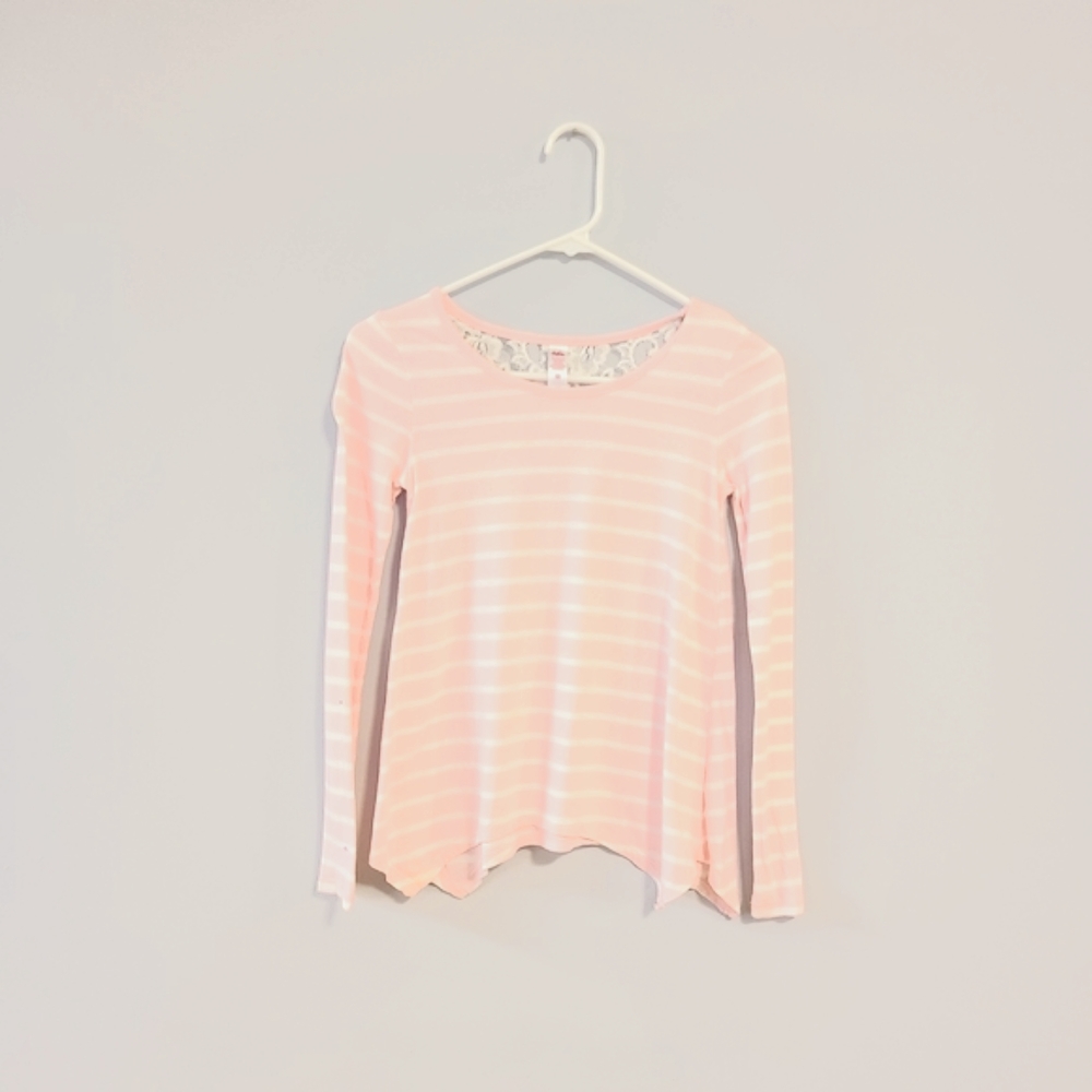 Pink Justice stripped shirt